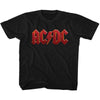 AC/DC Distressed Logo Youth Graphic T-Shirt - Retro Rock Music Clothing - Young Concert Lover Gift Idea
