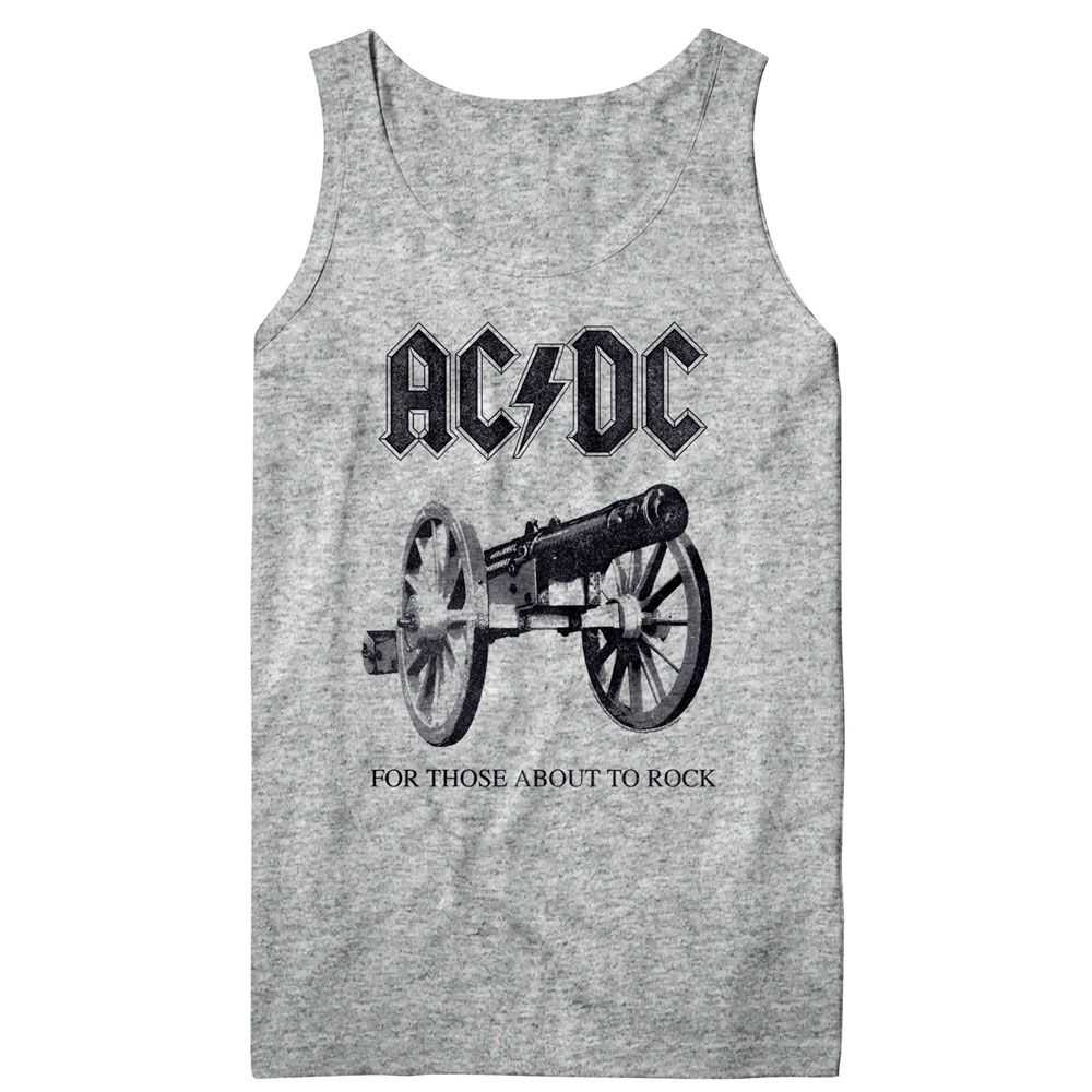 AC/DC About To Rock Again Adult Woman Tank Top - Retro Rock Music Clothing - Concert Lover Gift Idea