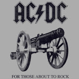 AC/DC About To Rock Again Youth Graphic T-Shirt - Retro Rock Music Clothing - Young Concert Lover Gift Idea