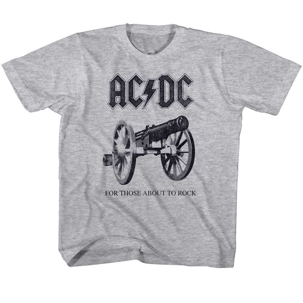 AC/DC About To Rock Again Youth Graphic T-Shirt - Retro Rock Music Clothing - Young Concert Lover Gift Idea