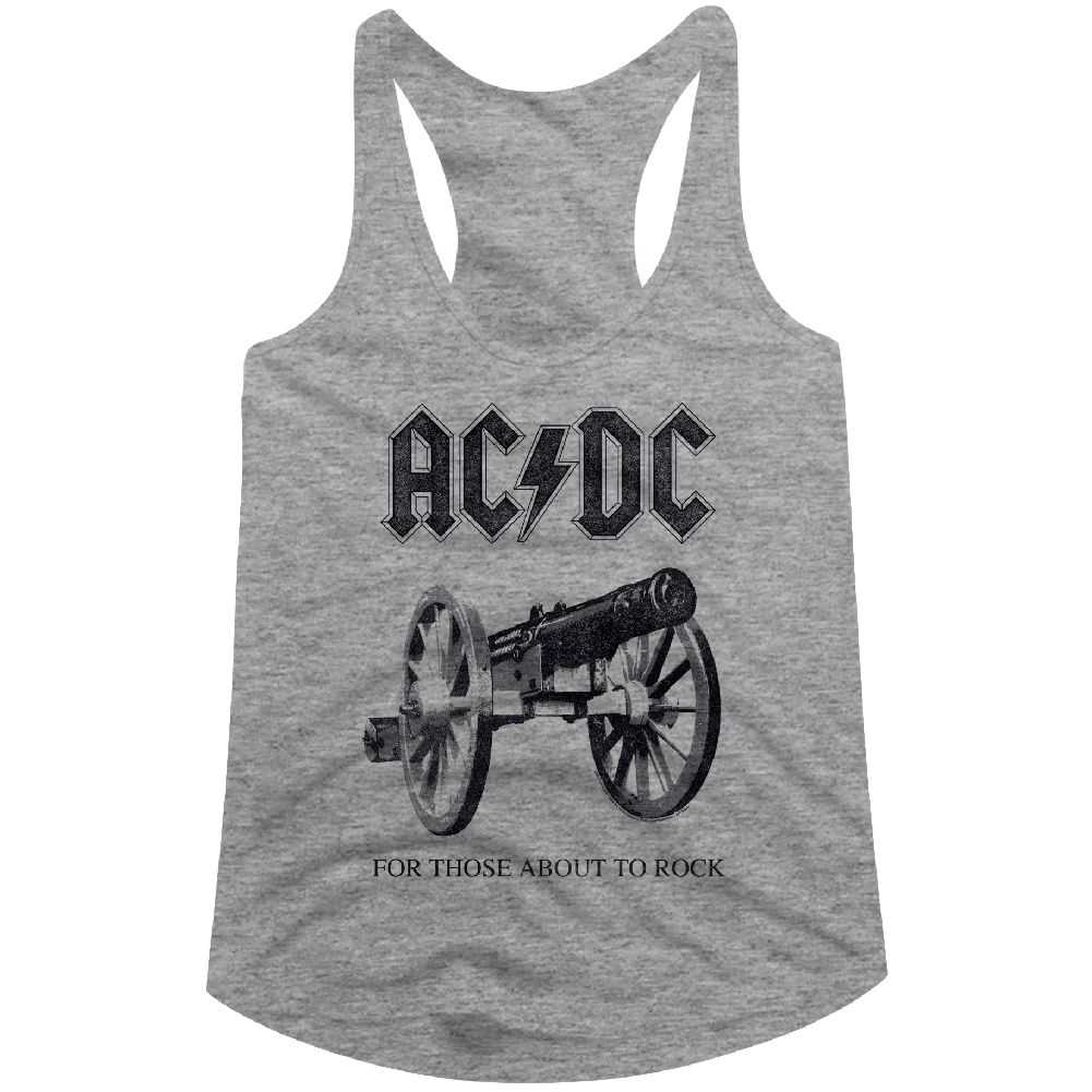 AC/DC About To Rock Again Adult Woman Tank Top - Retro Rock Music Clothing - Concert Lover Gift Idea