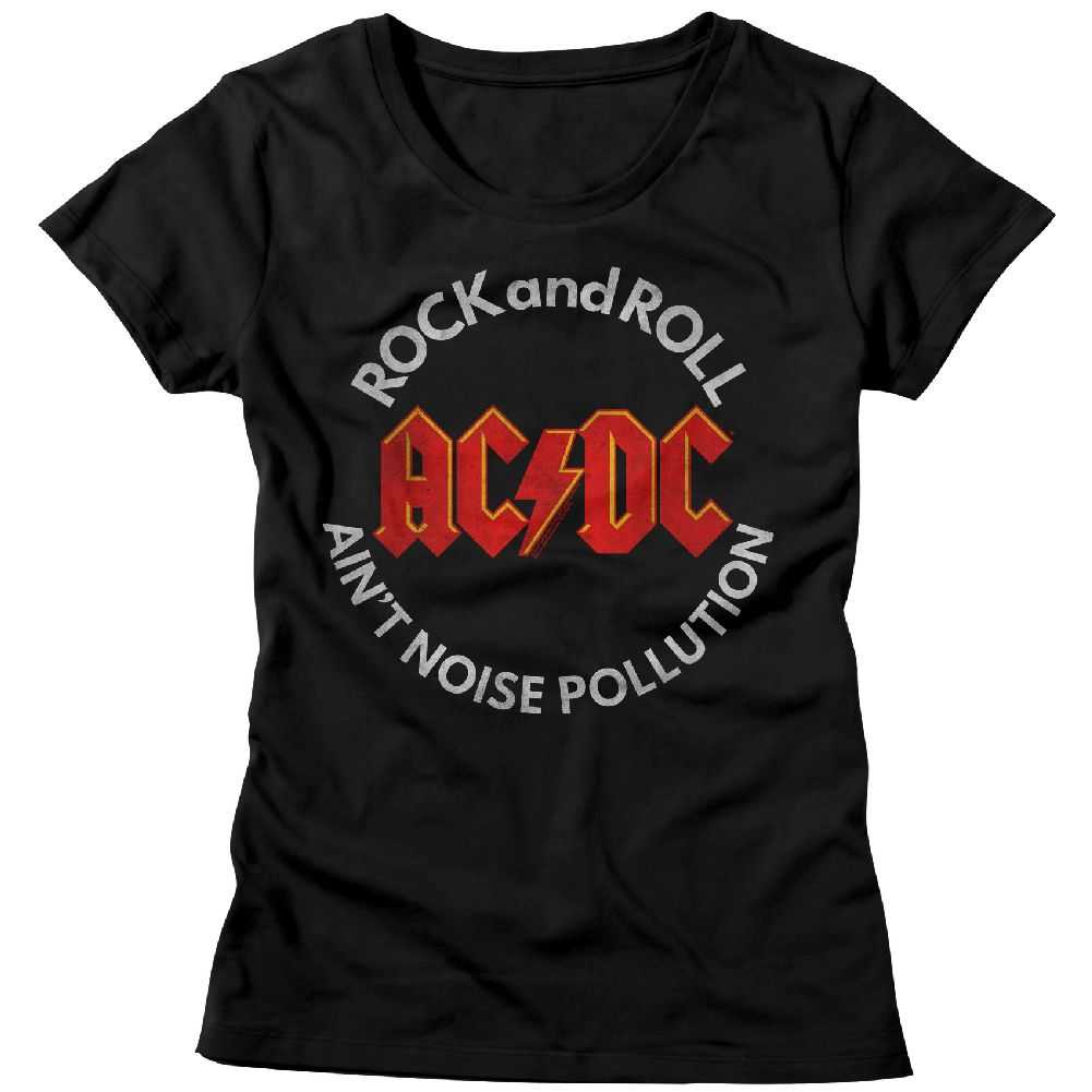AC/DC Noise Pollution Adult Graphic T-Shirt - Retro Rock Music Clothing - Concert Lover Gift Idea