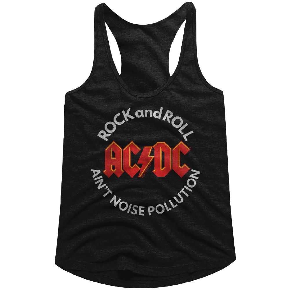 AC/DC Noise Pollution Adult Woman Tank Top - Retro Rock Music Clothing - Concert Lover Gift Idea