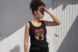 AC/DC Highway To Hell Circle Graphic Tank Top - Vintage 70s Hard Rock Concert Apparel - Women Music Fan Gift