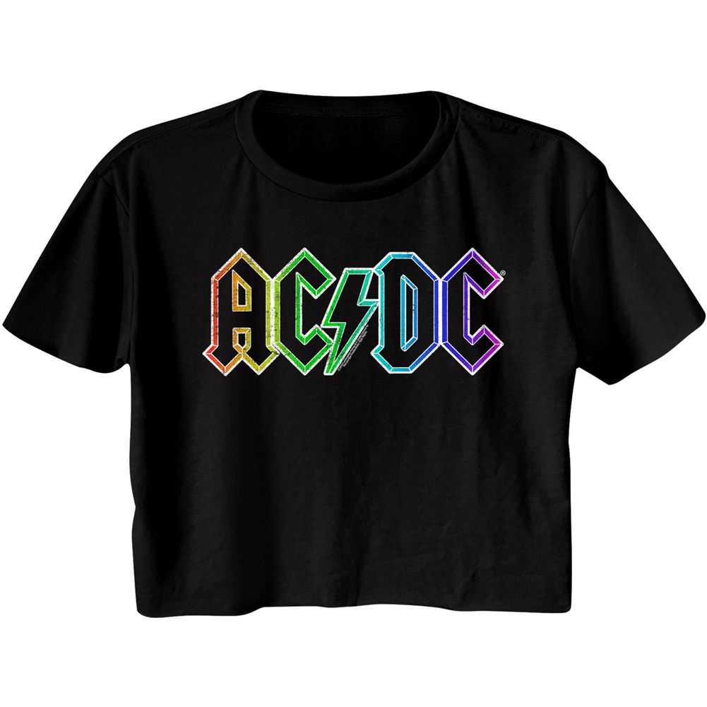 AC/DC Rainbow Logo Adult Graphic Woman Tank Top - Retro Rock Music Clothing - Concert Lover Gift Idea