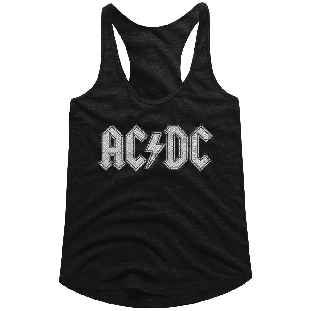 AC/DC Patch Adult Woman Tank Top - Retro Rock Music Clothing - Concert Lover Gift Idea