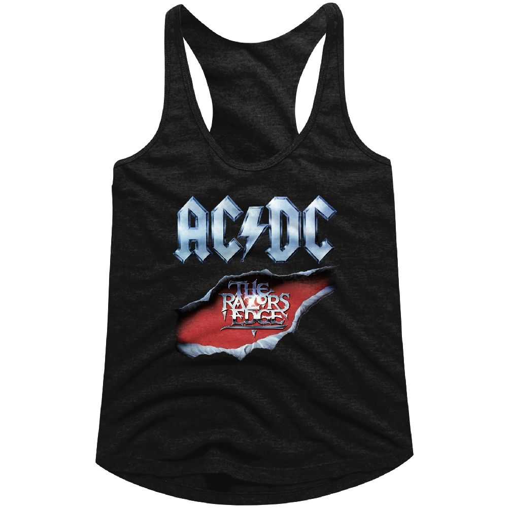 AC/DC Razors Edge Adult Woman Tank Top - Retro Rock Music Clothing - Concert Lover Gift Idea