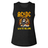AC/DC Dog A Bone Adult Woman Tank Top - Retro Rock Music Clothing - Concert Lover Gift Idea