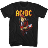 AC/DC Guitar Drip Adult Graphic T-Shirt - Retro Rock Music Clothing - Concert Lover Gift Idea