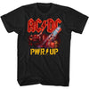 AC/DC Pwrup Band Photo Adult Graphic T-Shirt - Retro Rock Music Clothing - Concert Lover Gift Idea