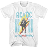 AC/DC Columns Who Made Who Graphic T-Shirt - Official Classic Rock Band Tee