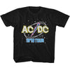 AC/DC 1978 Tour Kids Graphic T-Shirt - Official Rock Band Concert Youth Tee