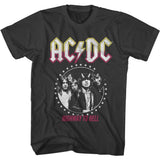 AC/DC Classic Circle Stars Logo Unisex T-Shirt - Rock Band Graphic Tee