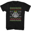 AC/DC Ugly Christmas Sweater Graphic T-Shirt - Holiday Rock Band Tee