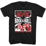 AC/DC Rock and Roll Lightning Graphic T-Shirt - Official Classic Band Tee
