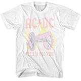 AC/DC Flame Cannon Graphic T-Shirt - For Those About to Rock Band Tee
