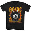 AC/DC Highway to Hell Fire Graphic T-Shirt - Official Classic Rock Band Tee