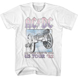AC/DC For Those About to Rock 1981 Tour Vintage Band Tee - Unisex Classic Rock Graphic Shirt