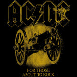AC/DC For Those About to Rock Graphic T-Shirt - Monochrome Official Band Tee
