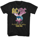 AC/DC Fly on the Wall Large Fly Graphic T-Shirt - Official 1985 Rock Band Tee