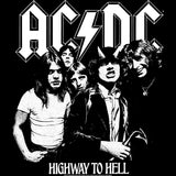 AC/DC Highway to Hell Long Sleeve Graphic Tee - Official Band Photo Vintage