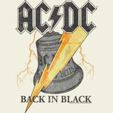 AC/DC Back in Black Hells Bells Graphic T-Shirt - Rock Band Tour Tee