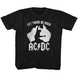 AC/DC Australia Youth Graphic T-Shirt - Retro Rock Music Clothing - Young Concert Lover Gift Idea