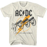 AC/DC For Those About to Rock Cannons Vintage Band Tee - Official Classic Rock Graphic Shirt