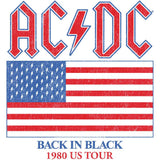 AC/DC US Tour Graphic T-Shirt - Official Classic Rock Band Concert Tee