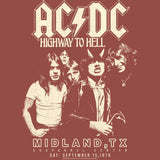 AC/DC Highway to Hell Texas Tour Graphic T-Shirt - Official Rock Band Tee