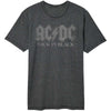 AC/DC Back in Black Logo Graphic T-Shirt - Official Classic Rock Band Tee