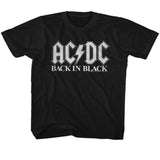 AC/DC Back In Black 2 Graphic Tee - Vintage 80s Hard Rock Concert Apparel - Kids Music Fan Gift