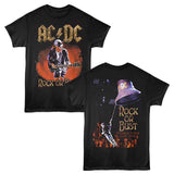 AC/DC Rock or Bust Graphic T-Shirt - Official Two-Sided World Tour Band Tee