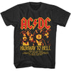 AC/DC Highway to Hell Tracklist Graphic T-Shirt - Official Rock Band Tee