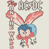 AC/DC Fly On The Wall Graphic T-Shirt - Official Classic Rock Band Tee - 100% Cotton Short Sleeve
