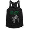 AC/DC Angus Young Growl Adult Women's Tank Top - Retro Rock Music Clothing - Concert Lover Gift Idea
