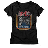 AC/DC We Salute You Graphic Tee - Vintage 80s Hard Rock Concert Apparel - Music Fan Gift