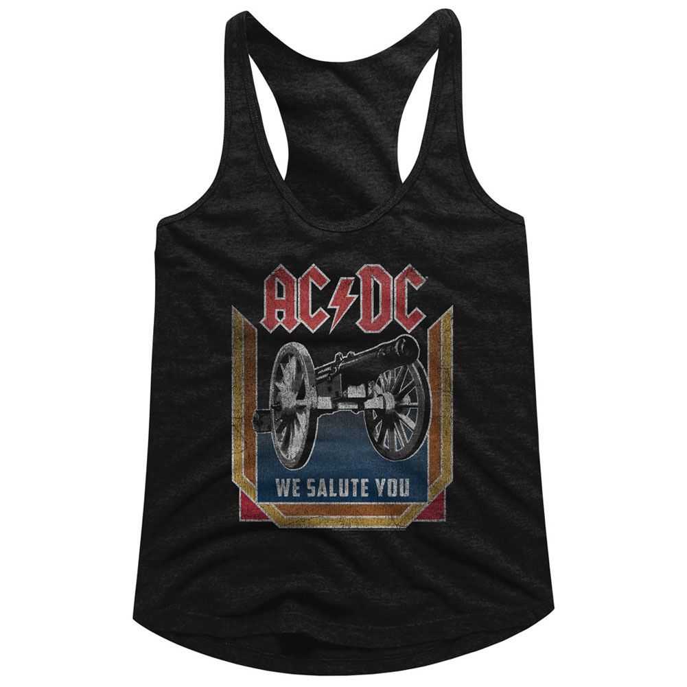 AC/DC For Those About To Rock Adult Women's Tank Top - Retro Rock Music Clothing - Concert Lover Gift Idea