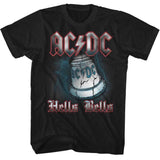 AC/DC Hells Bells Adult Graphic T-Shirt - Retro Rock Music Clothing - Concert Lover Gift Idea