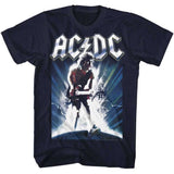 AC/DC Stacked Logo Graphic T-Shirt - Official Repeated Logo Rock Band Tee