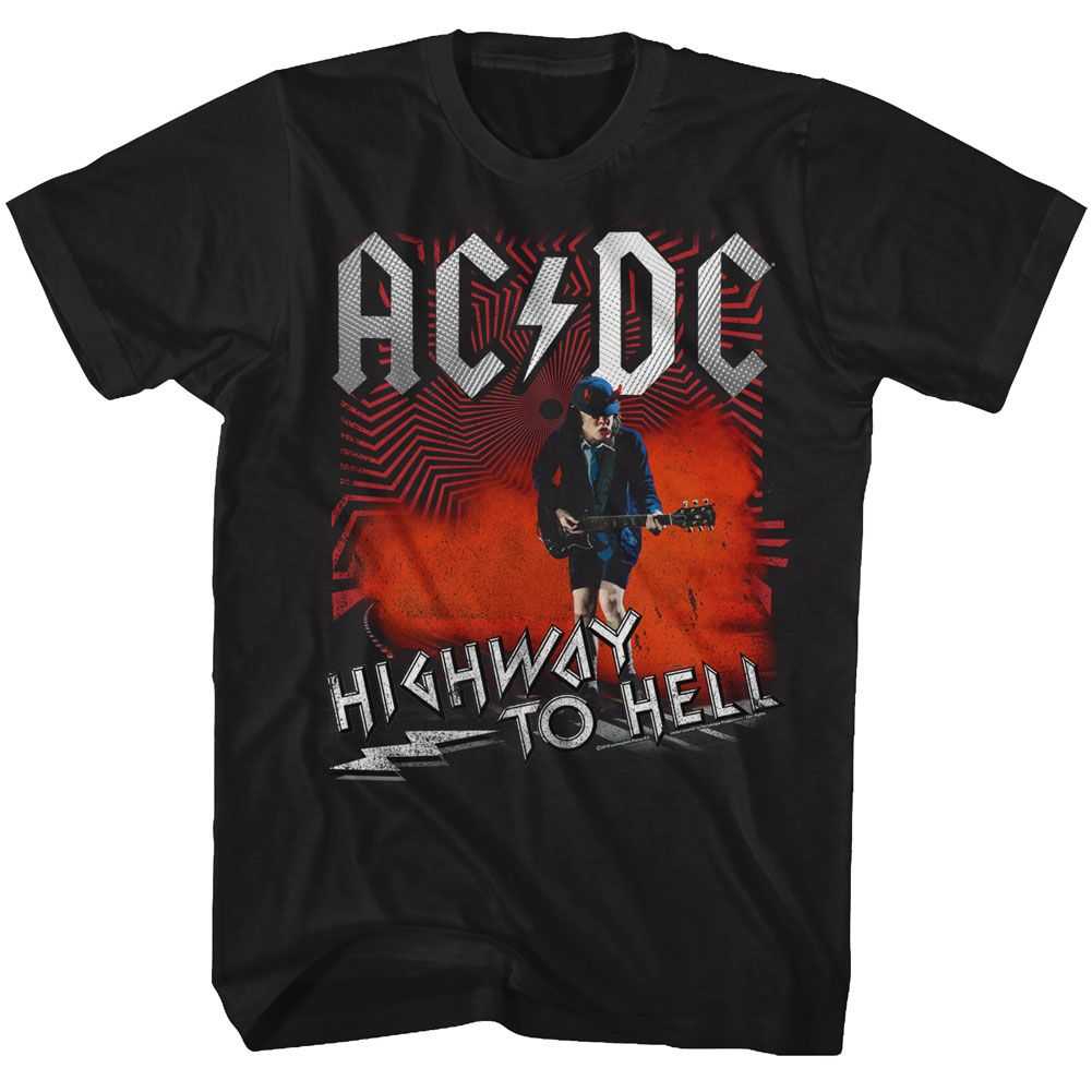 AC/DC Highway To Hell Adult Graphic T-Shirt - Retro Rock Music Clothing - Concert Lover Gift Idea