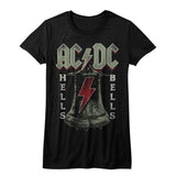 AC/DC Hells Bells Adult Graphic T-Shirt - Retro Rock Music Clothing - Concert Lover Gift Idea