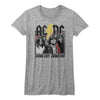AC/DC Highway To Hell Lyrics Adult Graphic T-Shirt - Retro Rock Music Clothing - Concert Lover Gift Idea