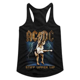 AC/DC Stiff Upper Lip Adult Women's Tank Top - Retro Rock Music Clothing - Concert Lover Gift Idea