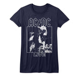 AC/DC Live Adult Graphic T-Shirt - Retro Rock Music Clothing - Concert Lover Gift Idea