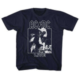 AC/DC Live Youth Graphic T-Shirt - Retro Rock Music Clothing - Young Concert Lover Gift Idea (