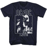 AC/DC Live Graphic Tee - Vintage 90s Hard Rock Concert Apparel - Music Fan Gift