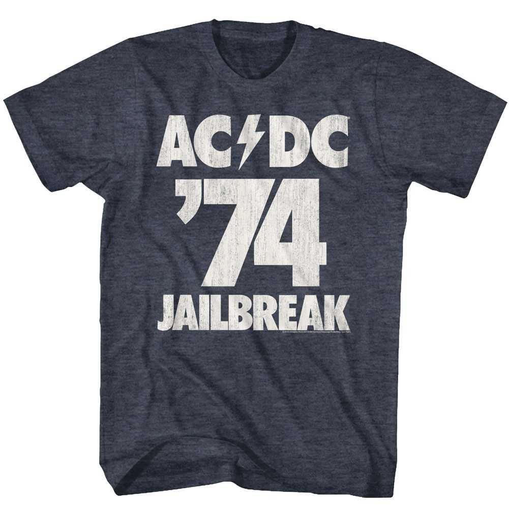 AC/DC Jailbreak Adult Graphic T-Shirt - Retro Rock Music Clothing - Concert Lover Gift Idea