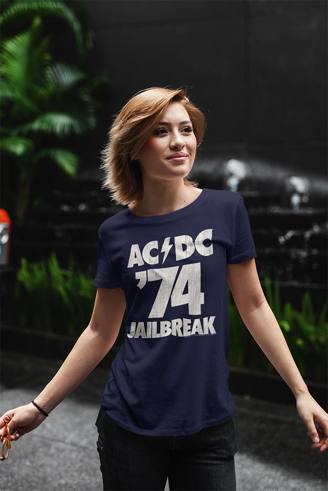 AC/DC Jailbreak Graphic Tee - Vintage 70s Hard Rock Concert Apparel - Music Fan Gift