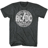 AC/DC Rock And Roll Train Adult Graphic T-Shirt - Retro Rock Music Clothing - Concert Lover Gift Idea